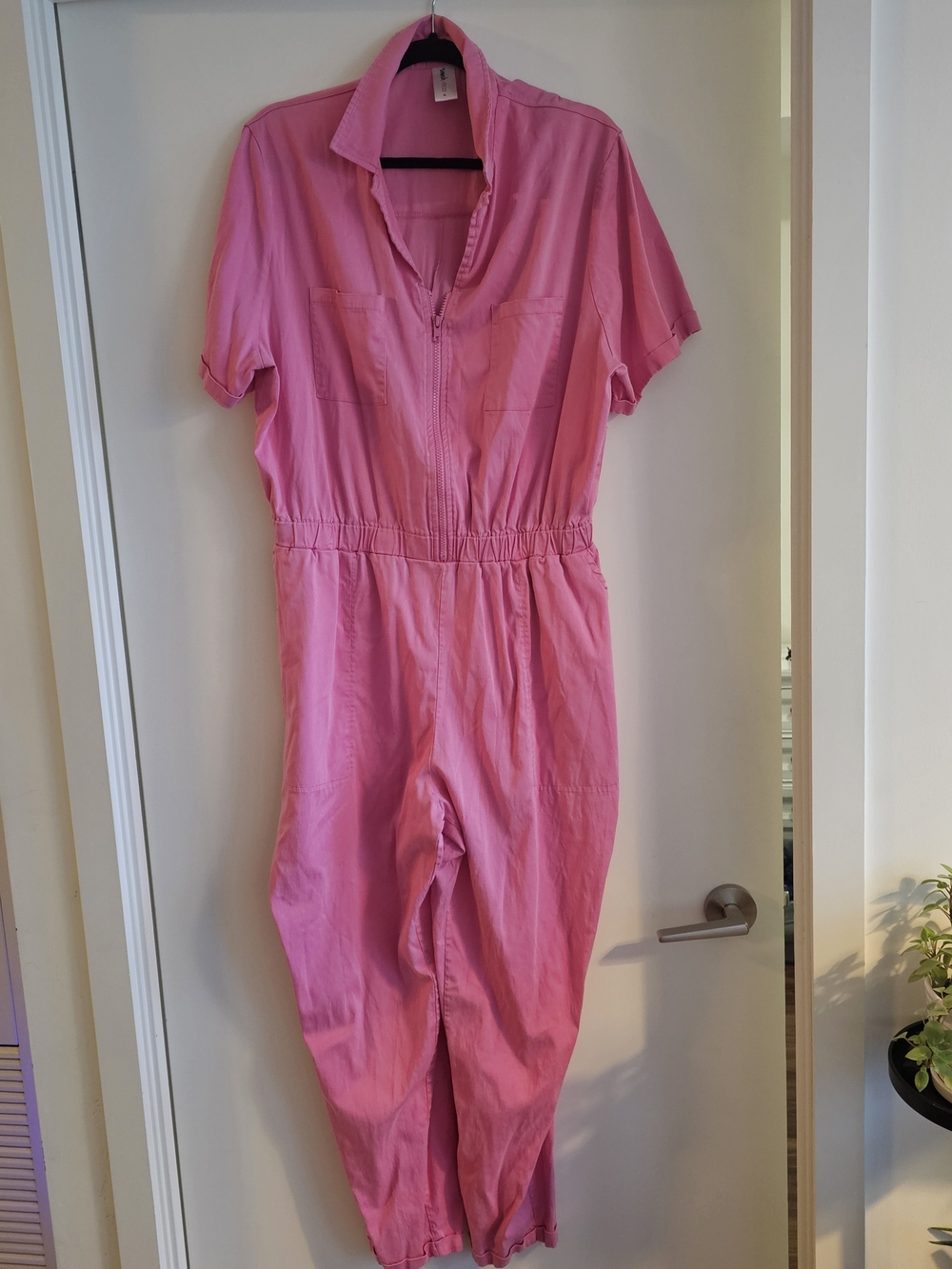 Smash & Tess X The Birds Papaya Kimi Pink Short-Sleeve Jumpsuit